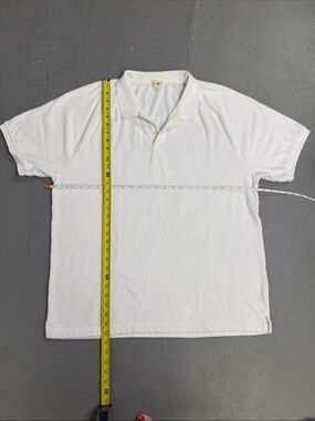 J.Crew Terry Cloth White Polo Shirt - Unbranded
